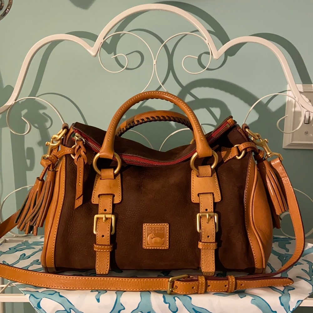Dooney & Bourke Suede & Leather Large Satchel